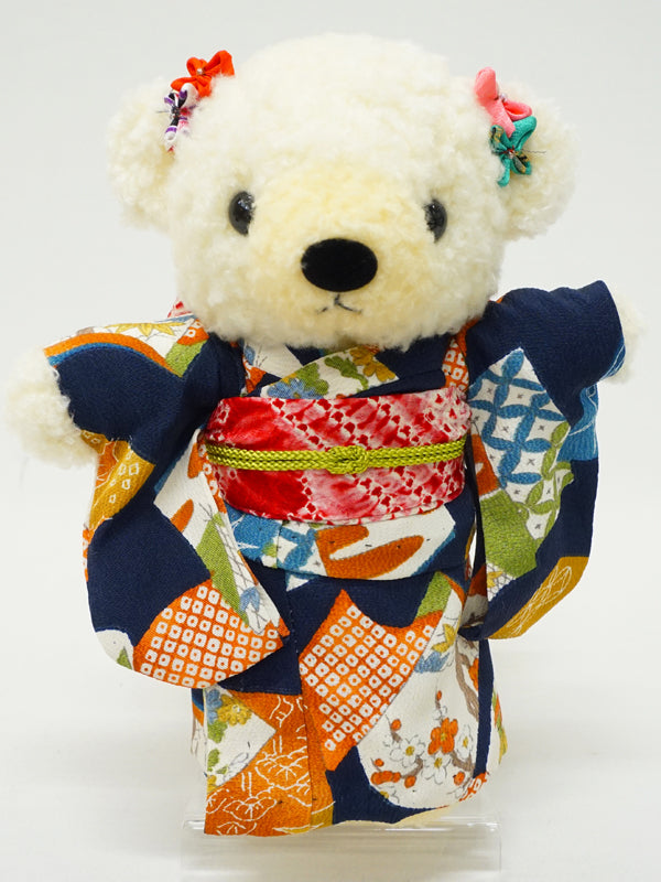 Oso de peluche vistiendo 8,2 (21 cm) hecho en Japón
