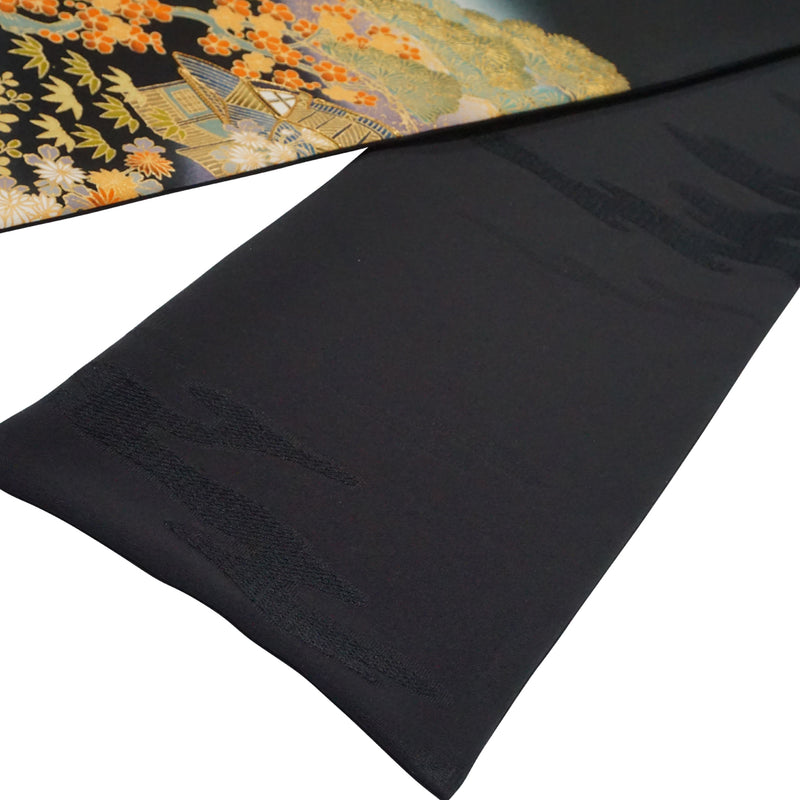 KIMONO scarf. Japanese pattern shawl for women, Ladies made in Japan. "Pine Tree / Bamboo"