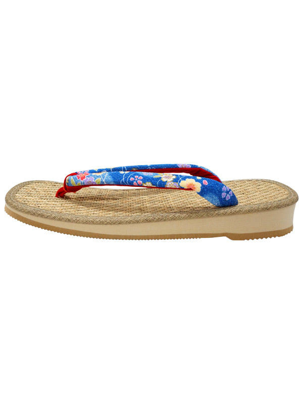 Japanese sandals "ZORI" Rubber sandals for Ladies. made in Japan. "Blue"
