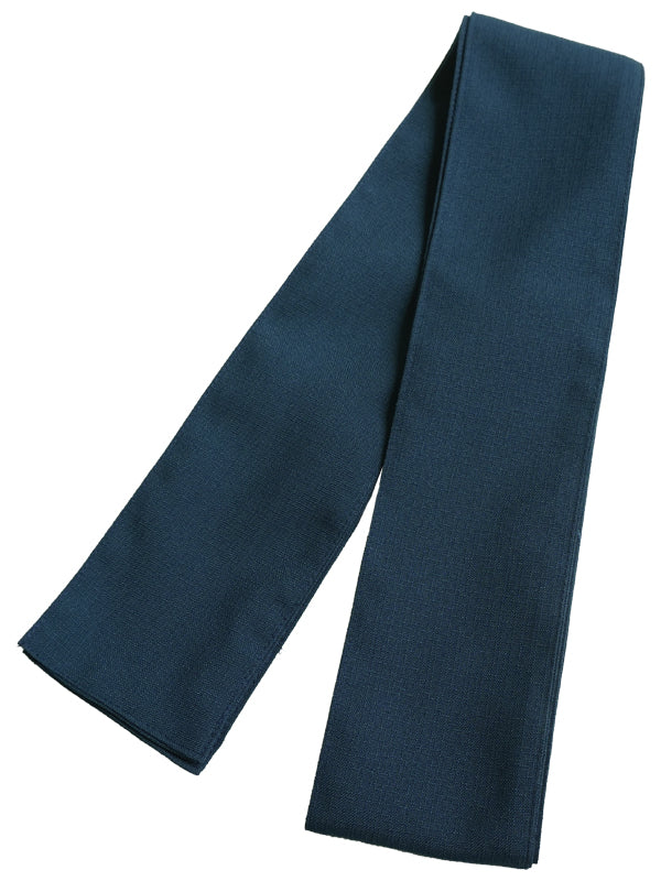 YUKATA avec ceinture en forme de ceinture. Fabriqué au Japon. Yukata Midori pour homme "Grue en papier marine / 紺折鶴"