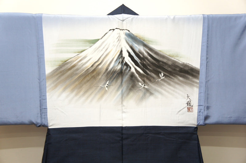 Superfine HAORI for men "Mt. Fuji"