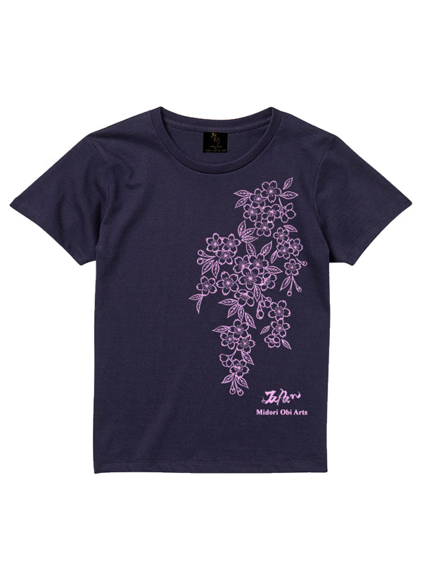 Sakura Tshirt for Adult (Navy)