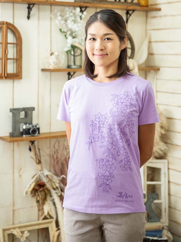 Sakura Tshirt for Adult (Purple)