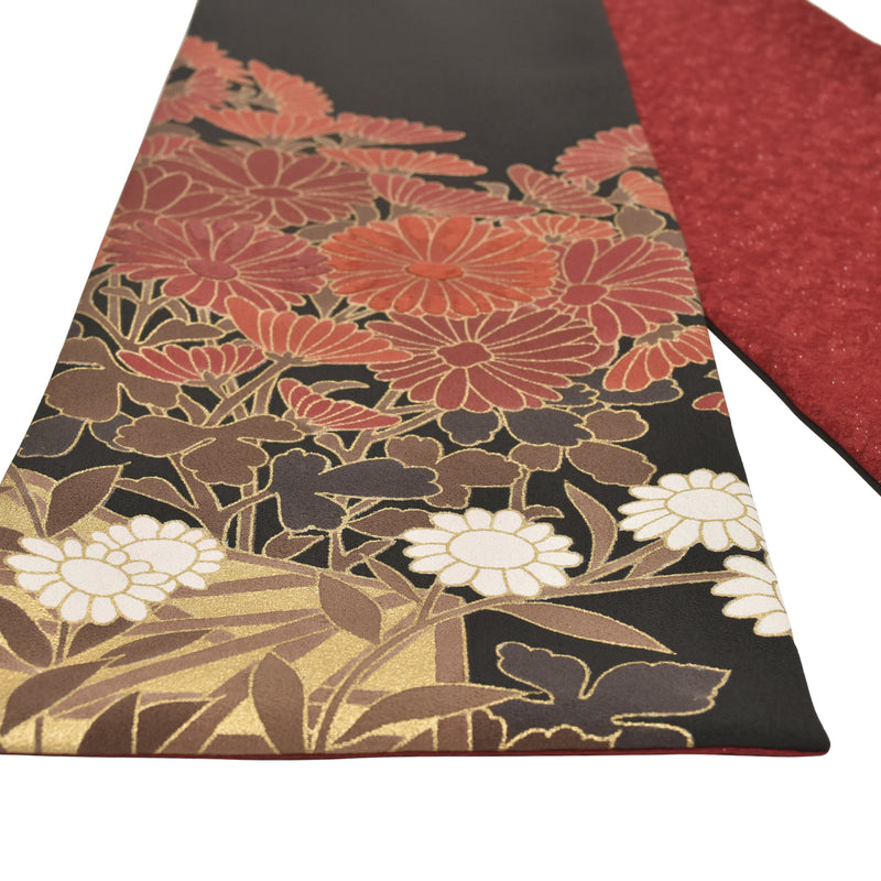 KIMONOのスカーフ。和柄ショール 女性用 レディース 日本製"菊"