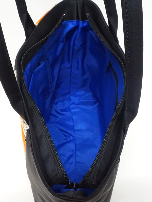 Patchwork Tote Bag in OBI di alta qualità. made in Japan. Borse a mano e a tracolla per signore, uniche nel loro genere "楓".