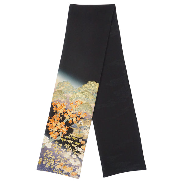 KIMONO-Schal. Schal mit japanischem Muster für Damen, Damen hergestellt in Japan. "Kiefer / Bambus"