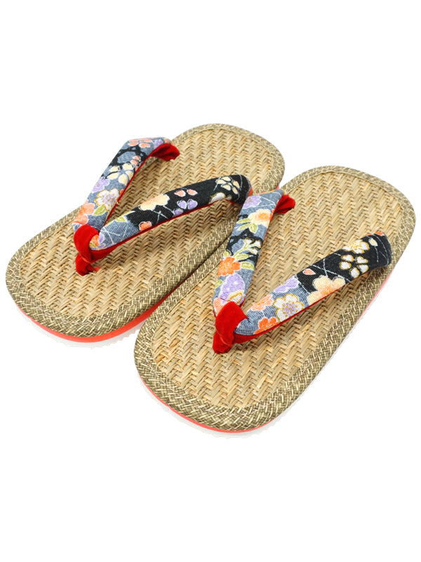 Japanische Sandalen für Kinder. &quot;ZORI&quot; Gummisandalen hergestellt in Japan. &quot;Schwarz&quot;