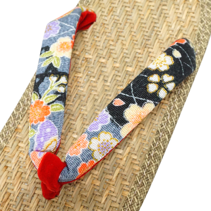 Sandales japonaises pour enfants. "ZORI" Sandales en caoutchouc fabriquées au Japon. "Noir"