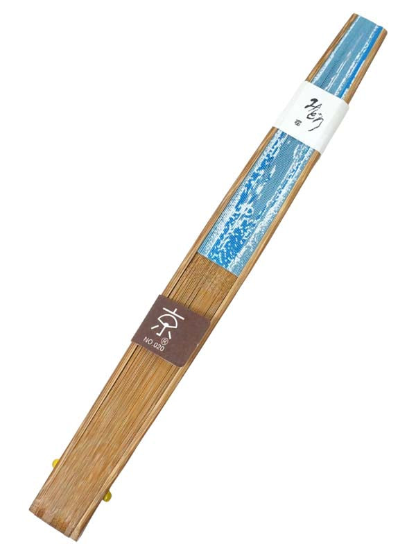 Складной веер. изготовлен в Киото, Япония. Японский ручной веер. "Синяя гора Фудзи / 青富士1307".