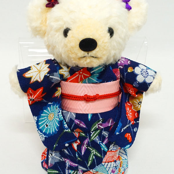 Stuffed Bear Wearing Kimono. 8.2