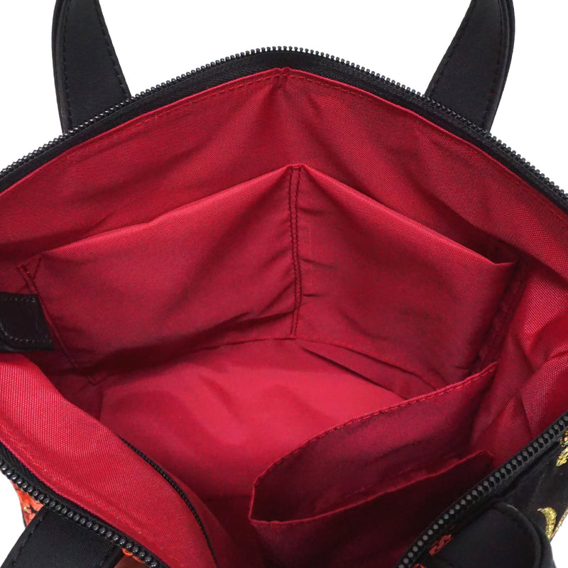 Sac à main avec mini-sac à breloques en OBI de haute qualité. Fabriqué au Japon. Sacs pour dames, unique en son genre "Red".
