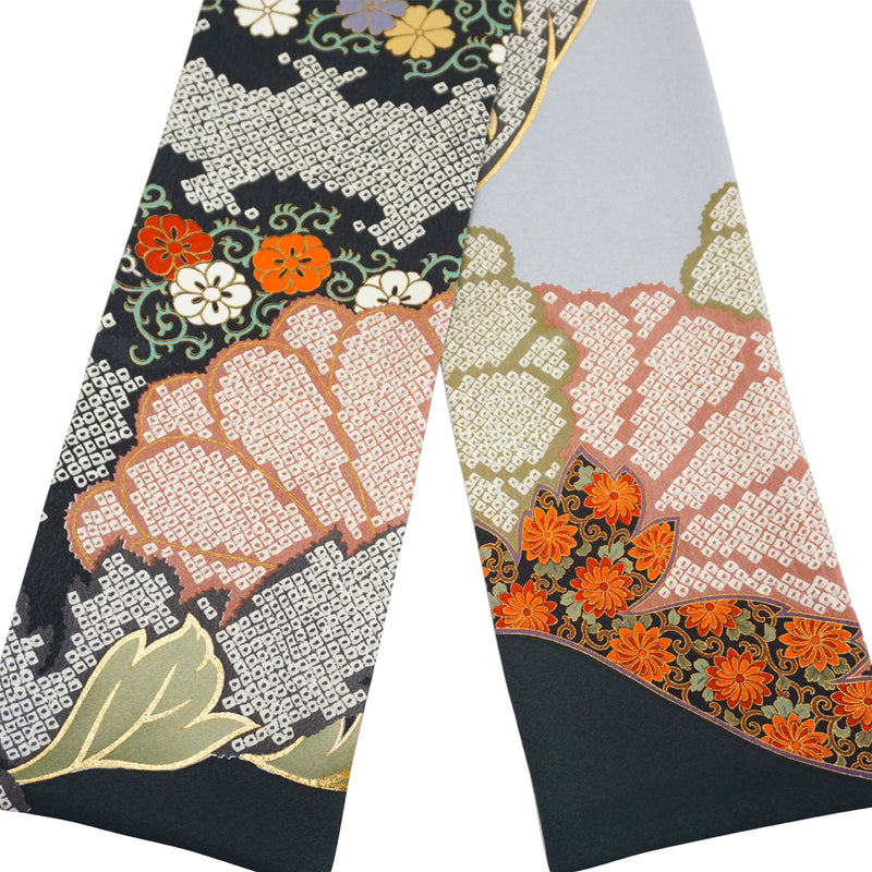 Шарф KIMONO. Платок с японским узором для женщин, женский, сделано в Японии. "Японский узор"