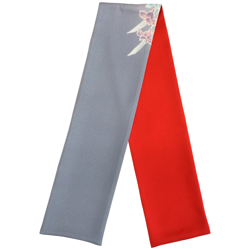 KIMONO-Schal. Schal mit japanischem Muster für Damen, Damen hergestellt in Japan. &quot;Pfau / Rot&quot;