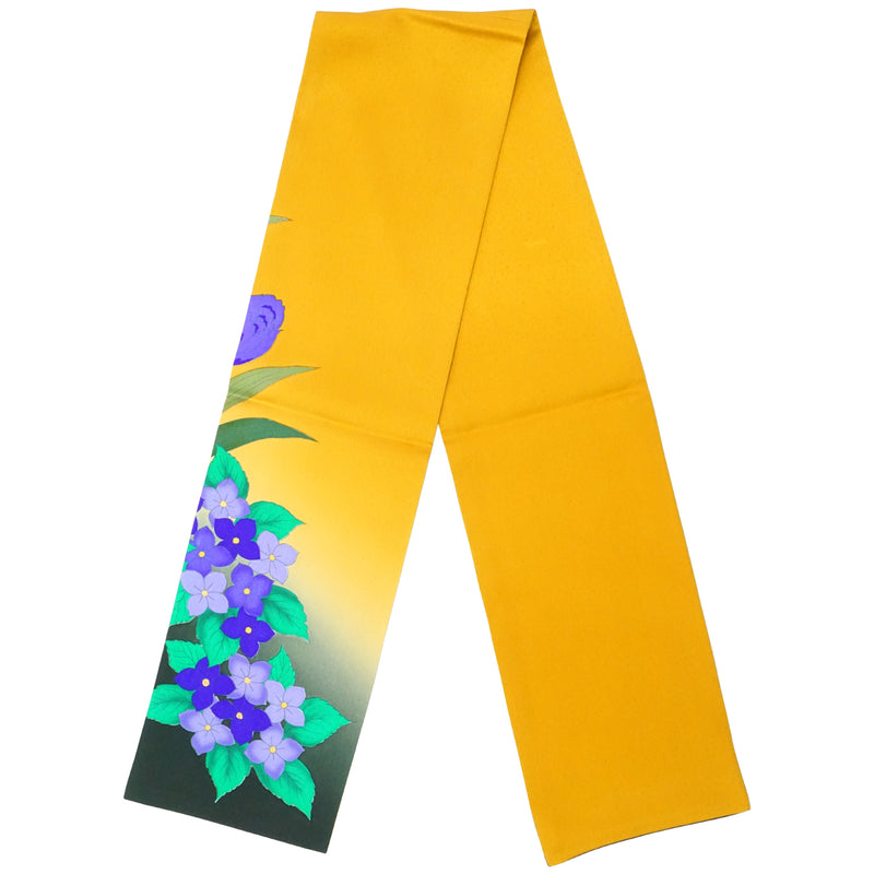 KIMONO-Schal. Schal mit japanischem Muster für Damen, Damen hergestellt in Japan. &quot;Tulpe / Hortensie&quot;
