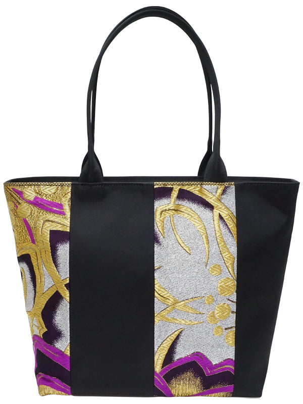 Лоскутная сумка из высококачественного материала OBI. сделано в Японии. Женские сумки для рук и плеч, единственные в своем роде "モダンな桜 / パープル".