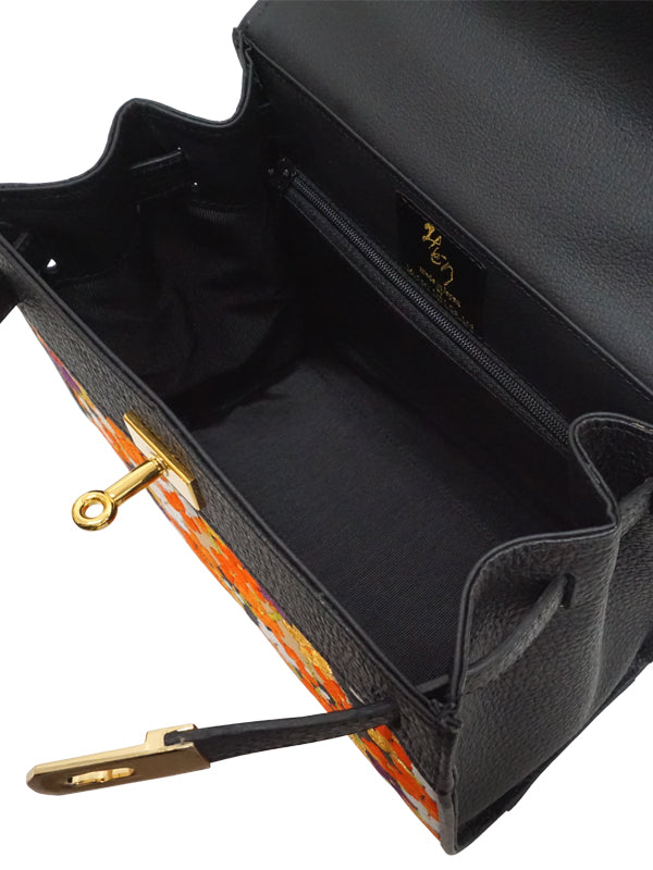 日本製ヴィンテージ帯バッグ。石川義経プロデュース。ハンドバッグ。  "紅梅"