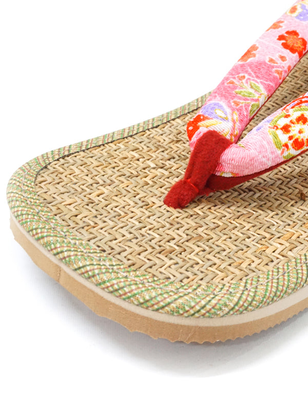 Sandalias japonesas "ZORI" Sandalias de goma para señoras. Fabricadas en Japón. "Rosa"