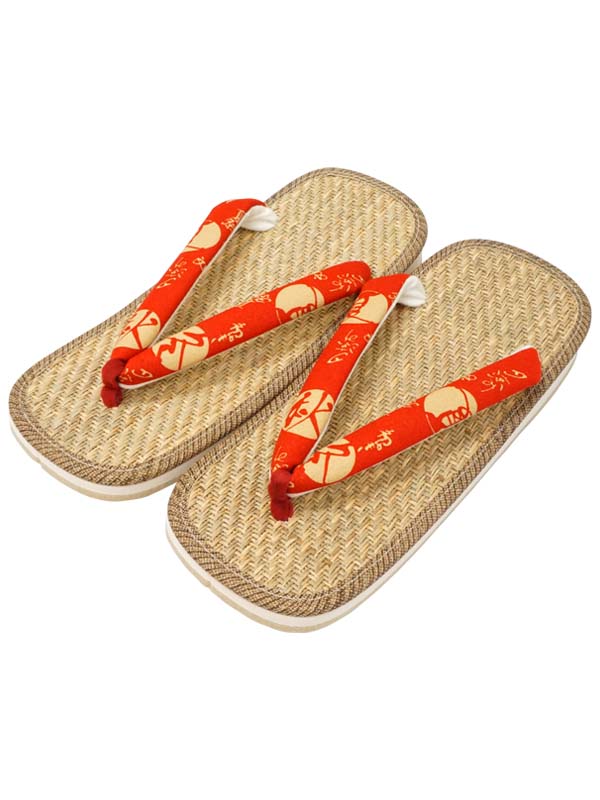 Sandalias japonesas "ZORI" Sandalias de caucho para señoras. Fabricadas en Japón. / Rojo