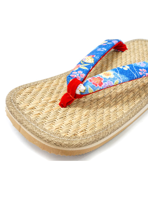 Japanische Sandalen &quot;ZORI&quot; Gummisandalen für Damen. Hergestellt in Japan. &quot;Blau&quot;